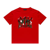 Amiri T Shirt Casual Hip Hop High Street round Neck Short Sleeve T-shirt